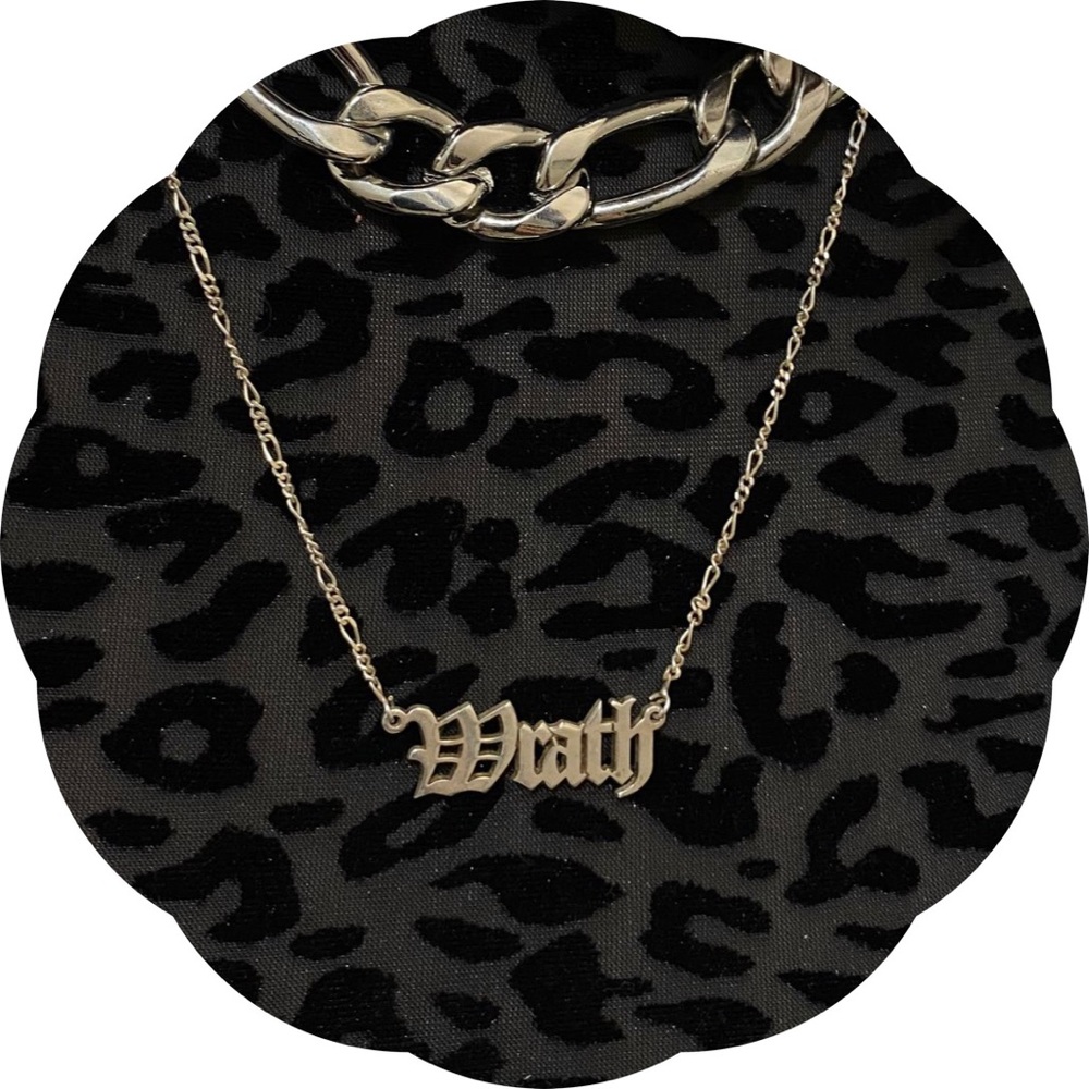 Sterling silver  ‘Wrath’ old English necklace!